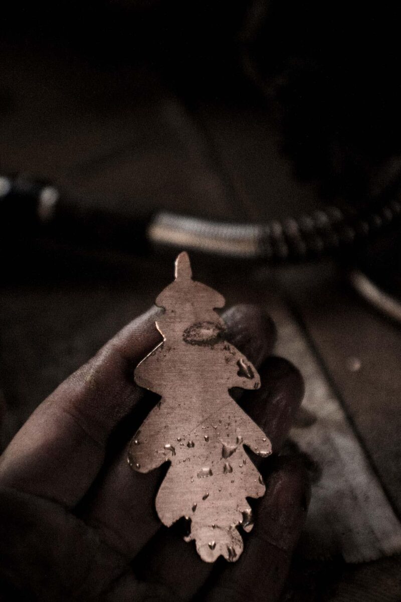 Oak Leaf Earrings "Skogsek" – Copper - Image 9
