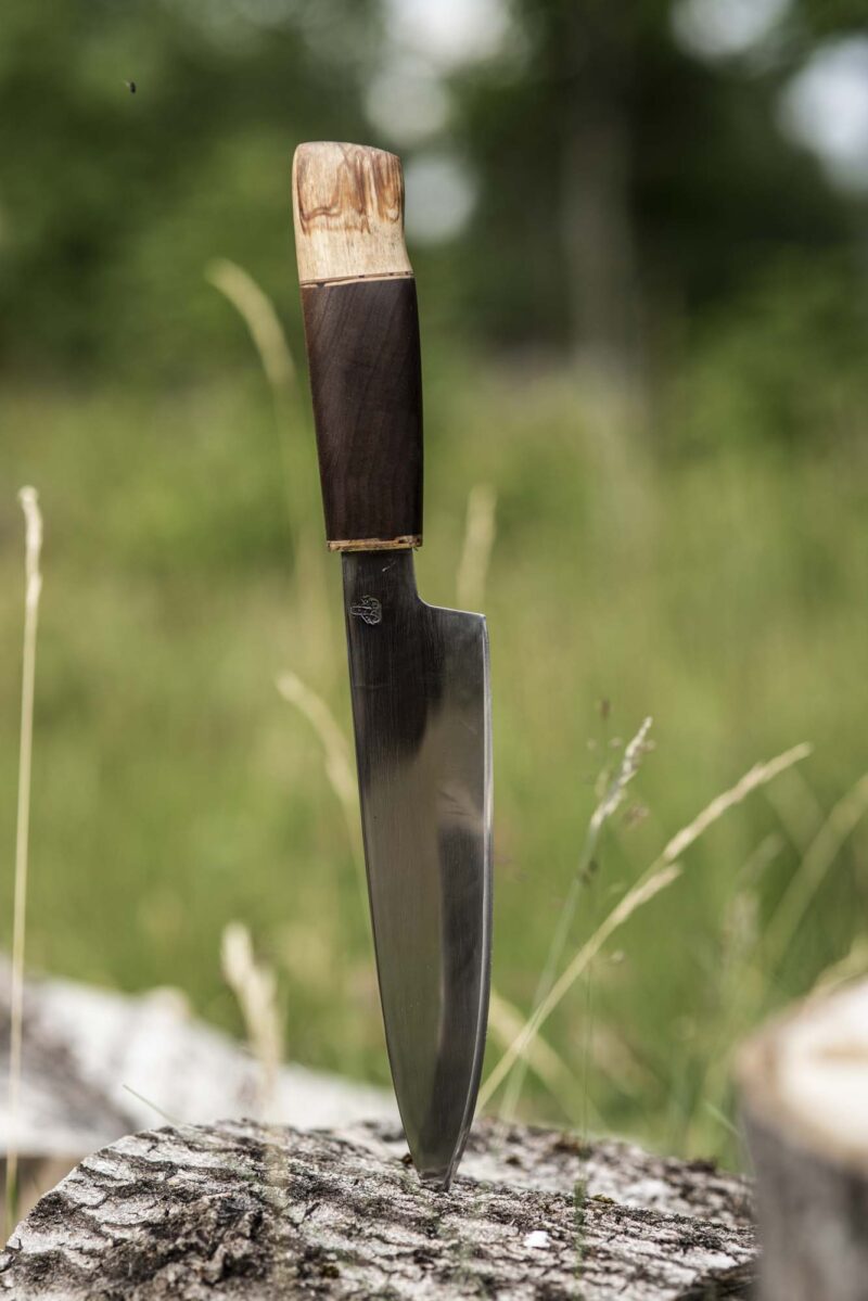 Kitchen knife in nature.