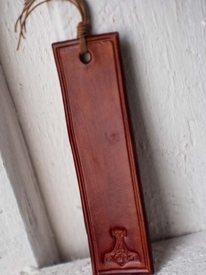 Bookmark with Thor's hammer.