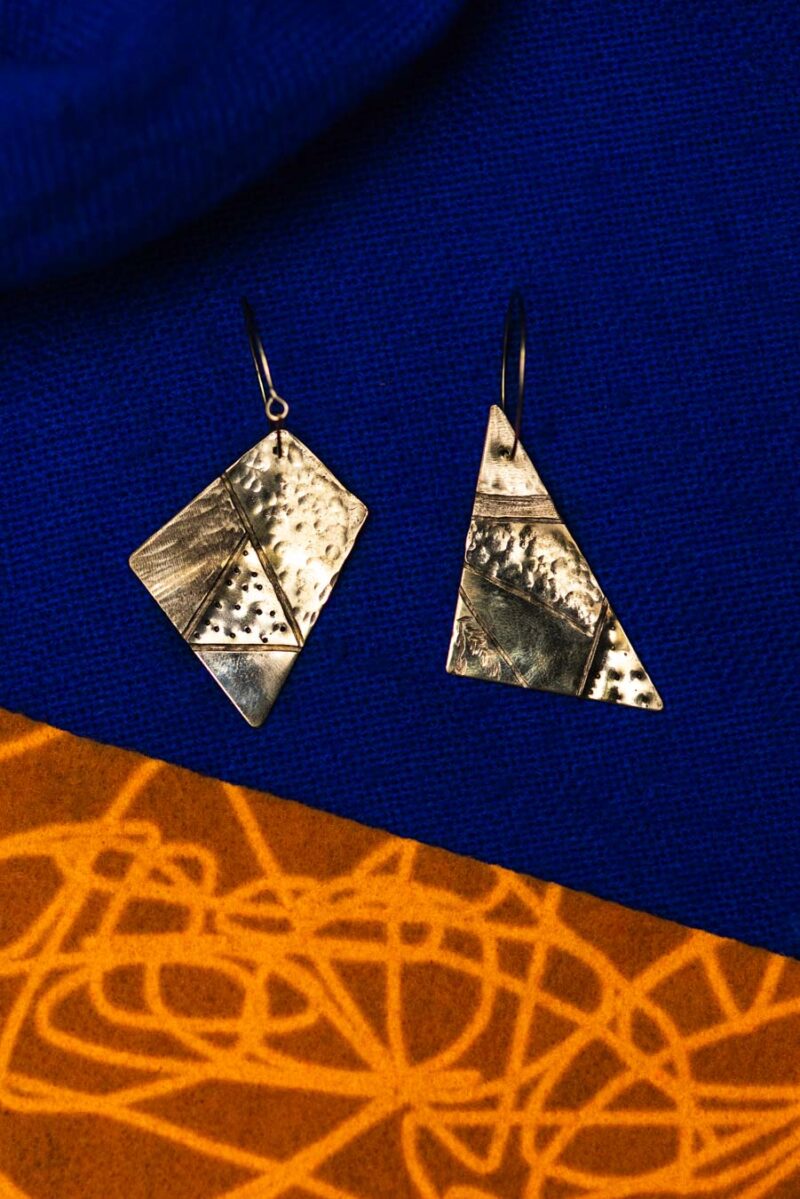 Earrings "Gräns"/"Border" Brass - Image 3