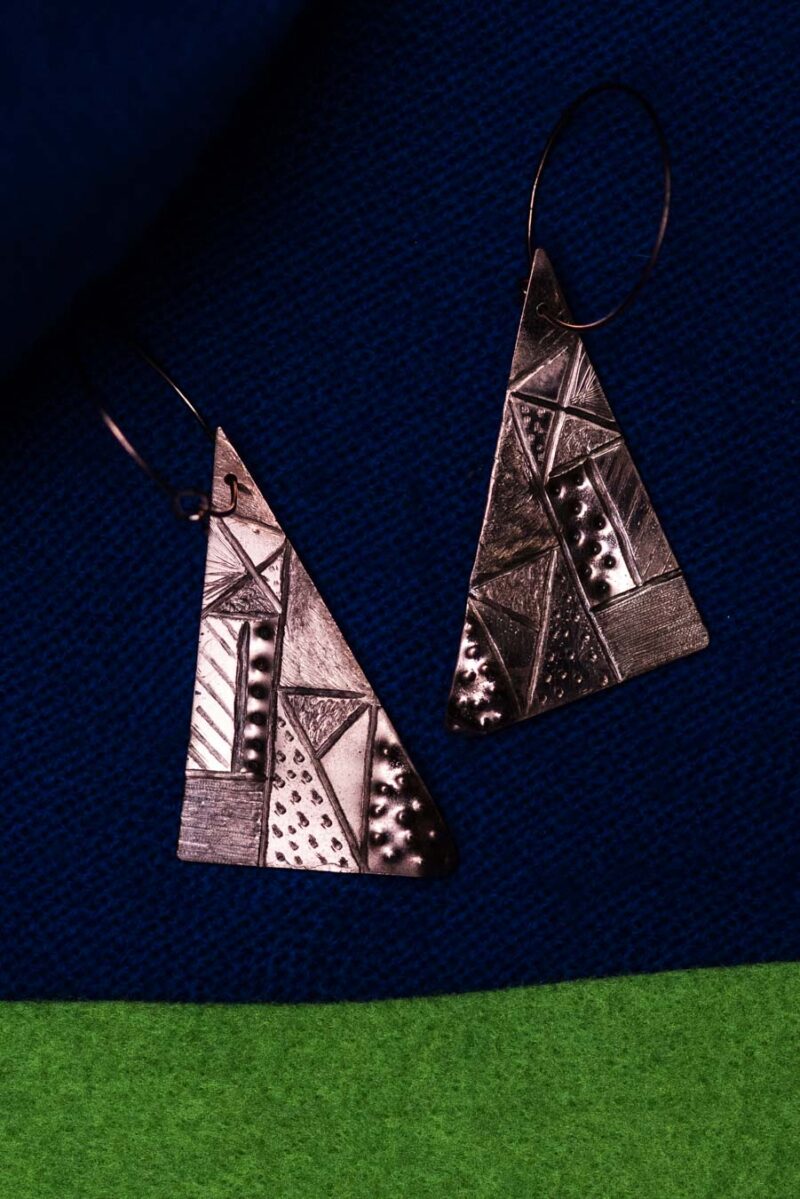 Earrings "Gräns"/"Border" Copper - Image 4