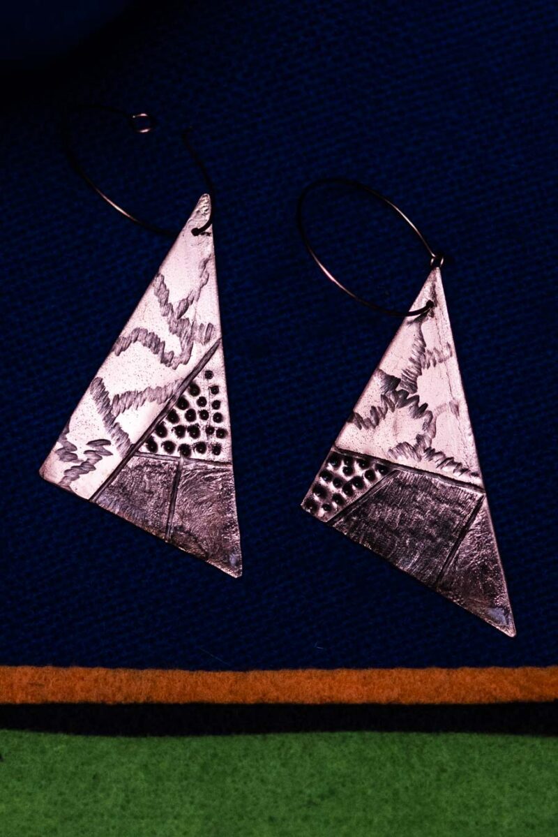 Earrings "Gräns"/"Border" Copper