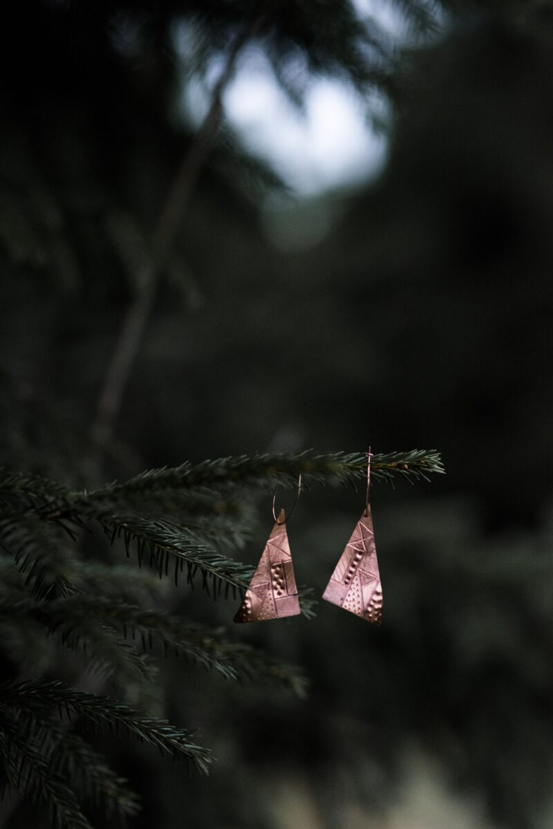 Earrings "Gräns"/"Border" Copper - Image 3