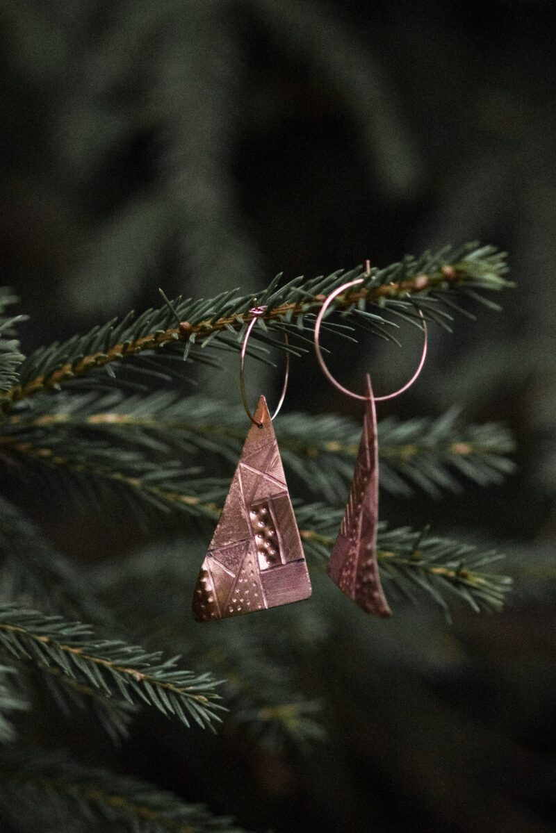 Earrings "Gräns"/"Border" Copper - Image 5