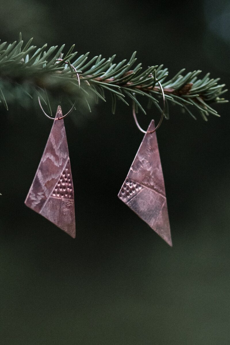 Earrings "Gräns"/"Border" Copper - Image 2