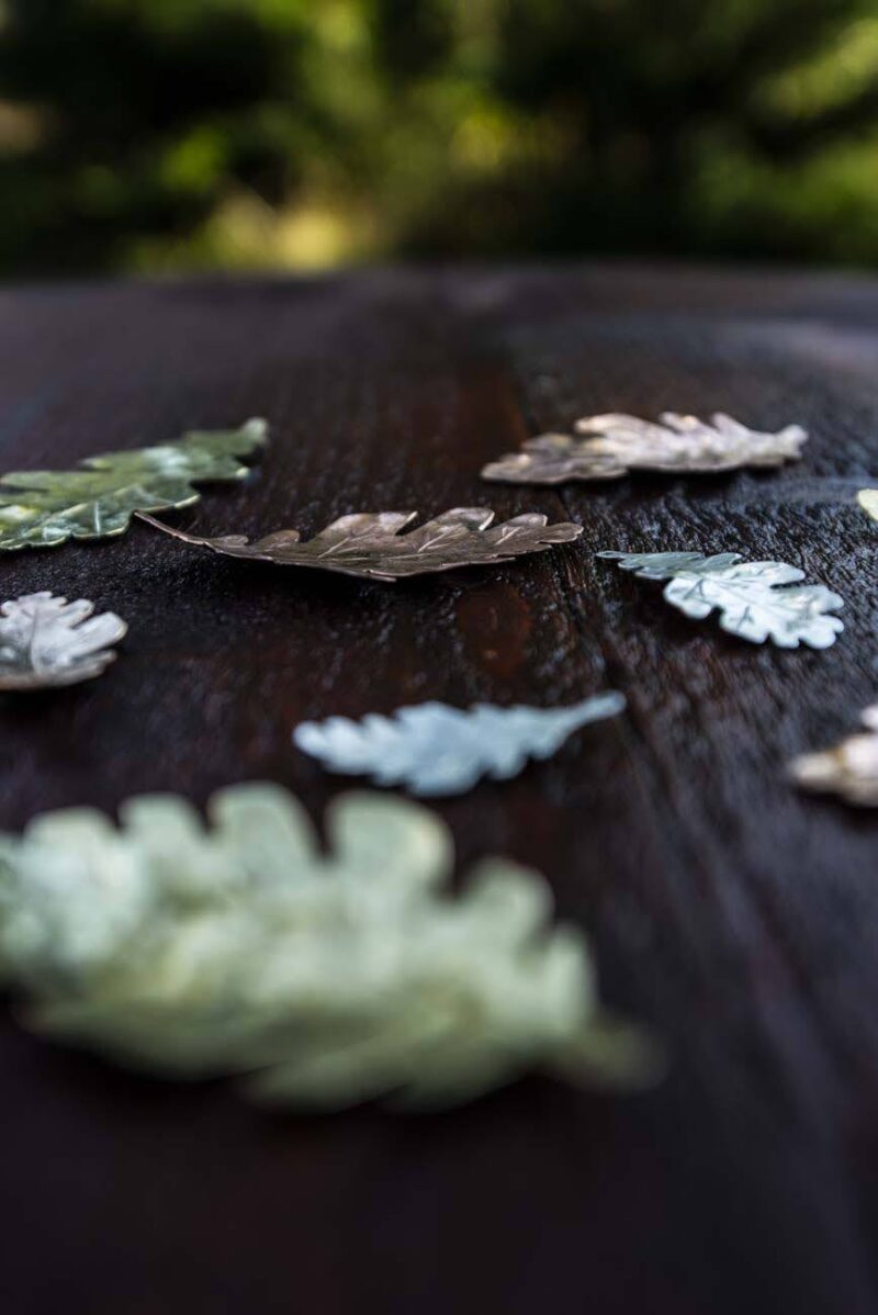 Oak Leaf Earrings "Bergek" – 925 Silver - Image 8