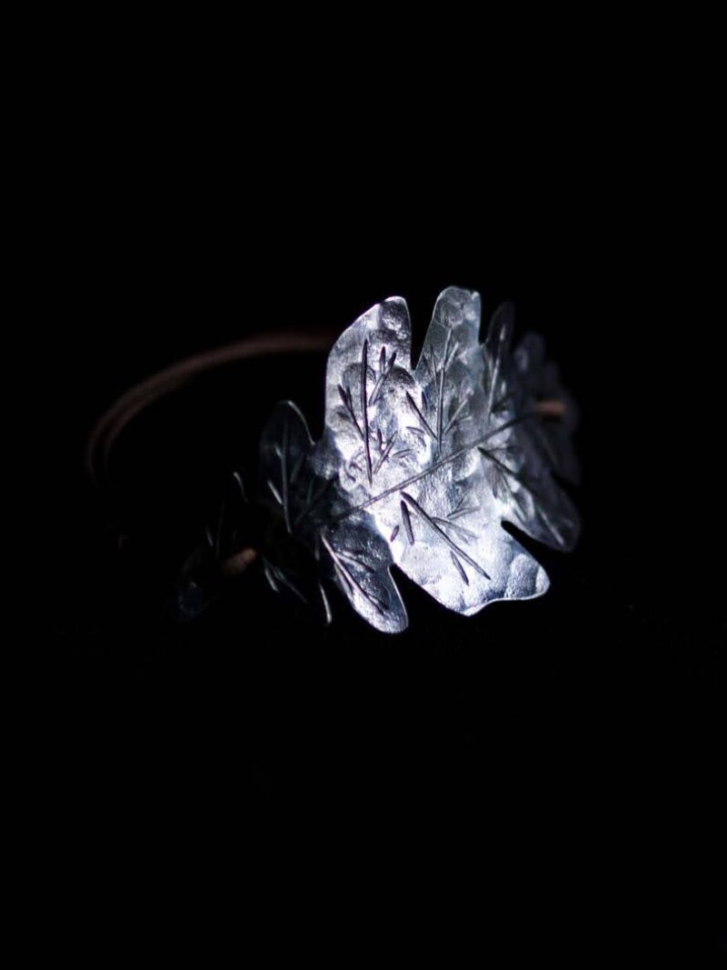 Oak Leaf Bracelet "Bergek" 925 Silver - Image 6