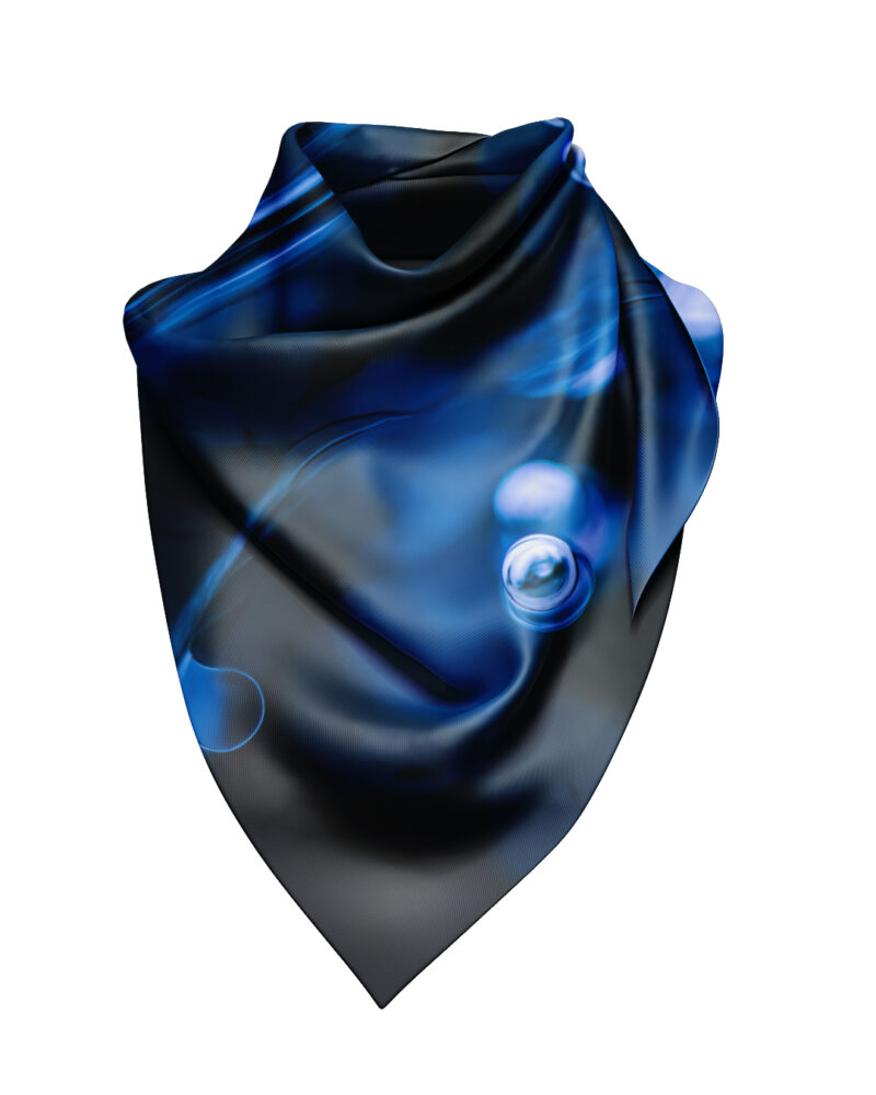 Bamboo Silk Scarf "Ice in the South No 2"