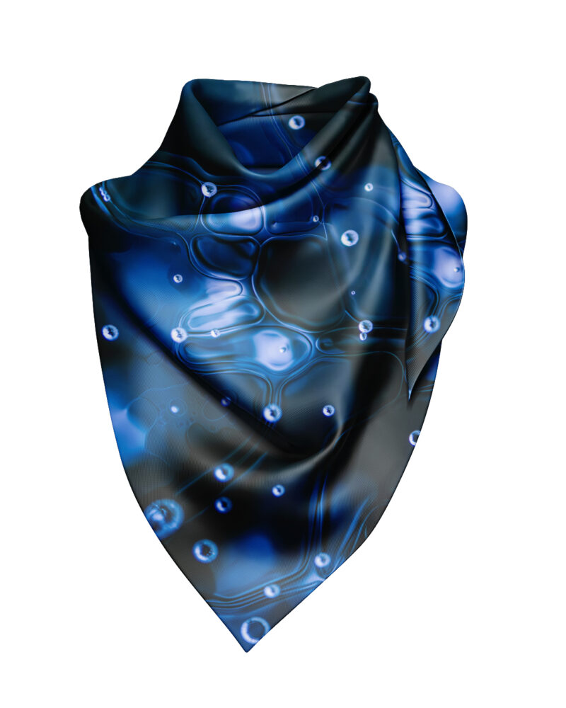 Bamboo Silk Scarf "Ice in the South No 1"