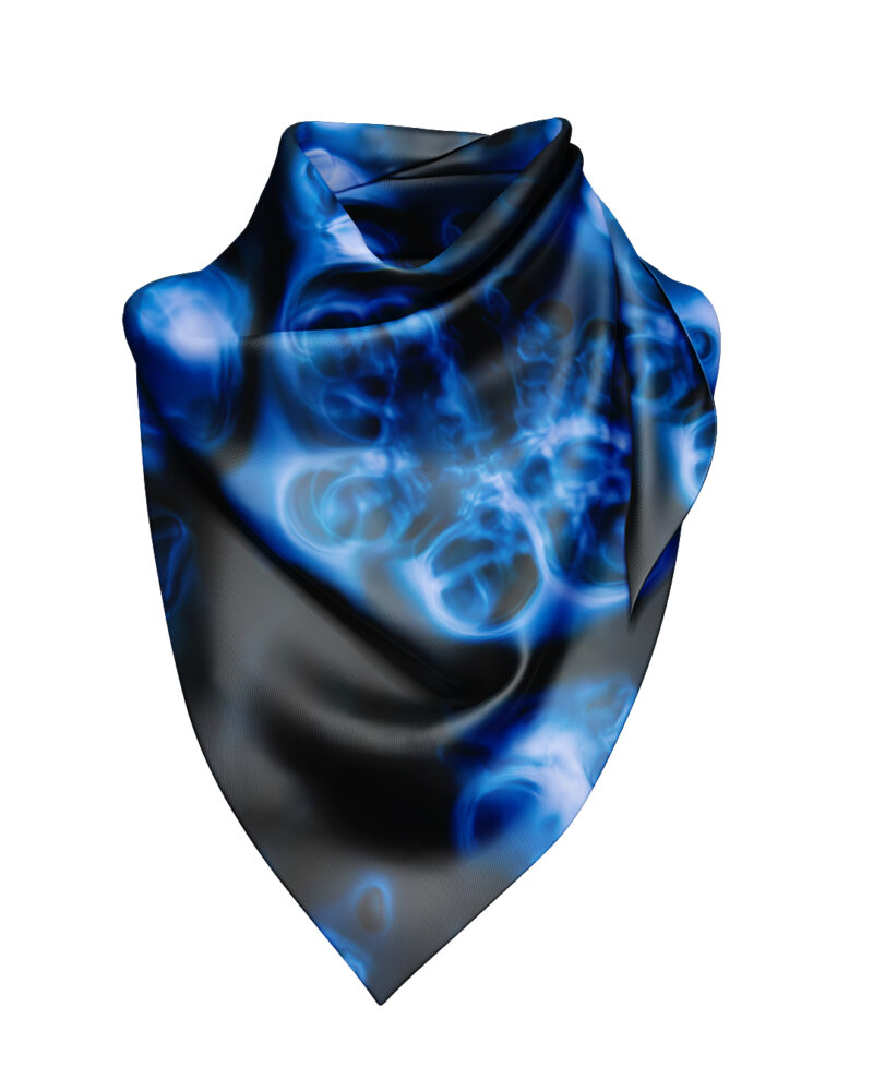 Bamboo Silk Scarf "Ice in the South No 4"