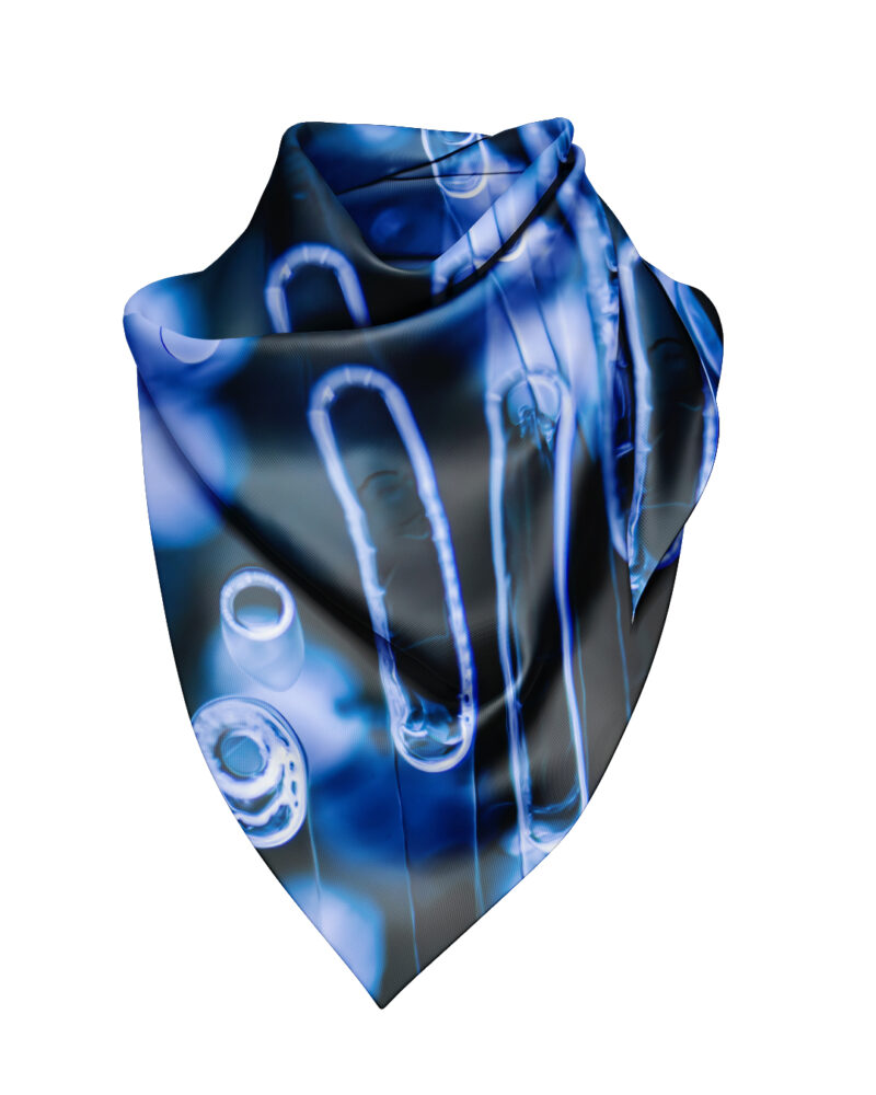 Bamboo Silk Scarf "Ice in the South No 5"