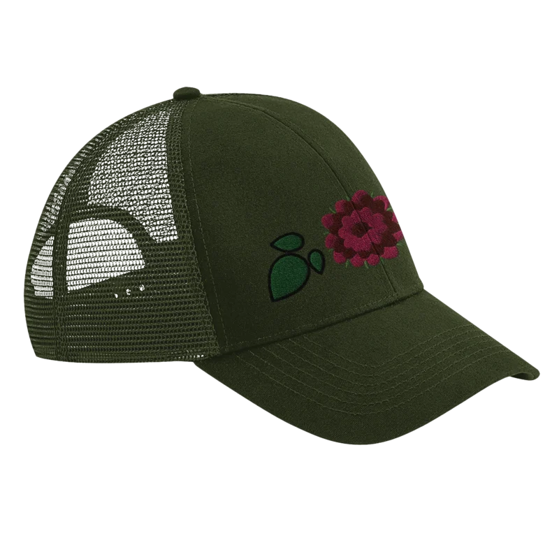 Organic Cotton Trucker Hat "Vildhallon"/"Wild Rasperry" - Image 9