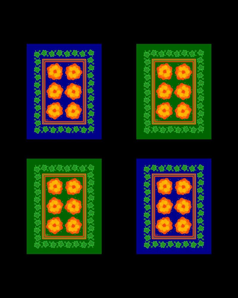 Cotton-Lin Tablecloths "Älskade bär, Glesbygd, Hjortron" 32x42cm - Image 6