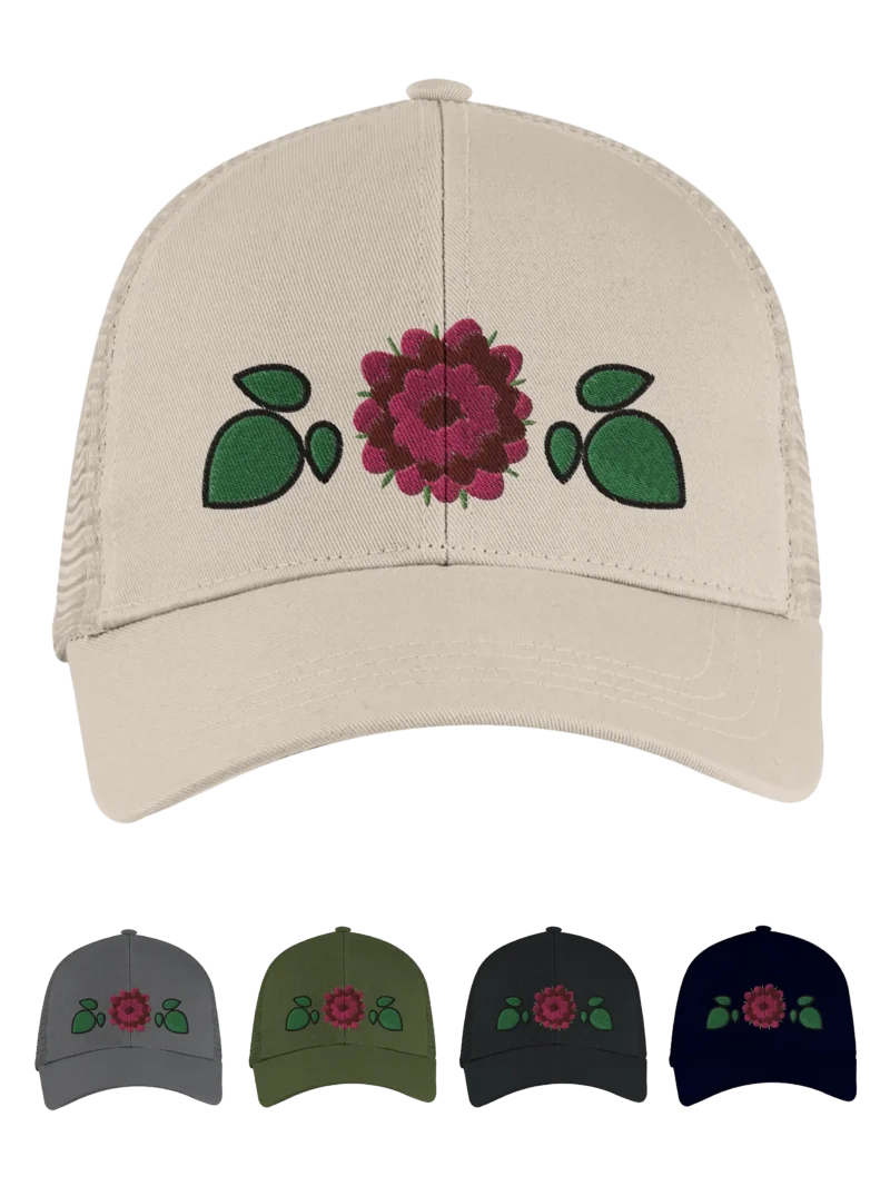 Organic Cotton Trucker Hat "Vildhallon"/"Wild Rasperry"