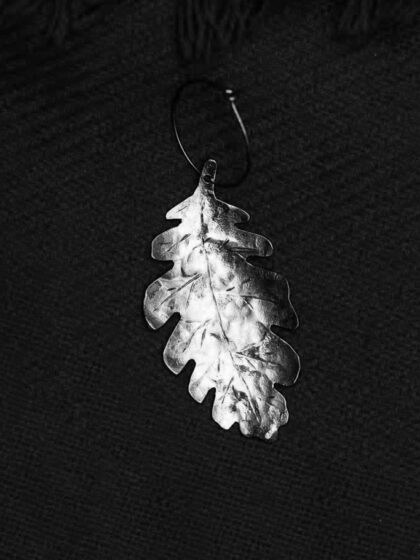 Oak Leaf Earrings "Bergek" – 925 Silver