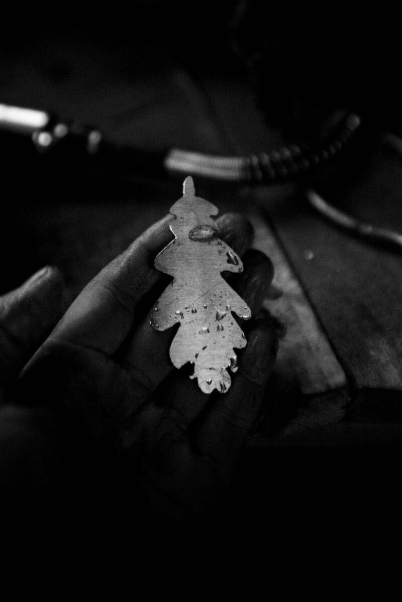 Oak Leaf Earrings "Skogsek" – 925 Silver - Image 9