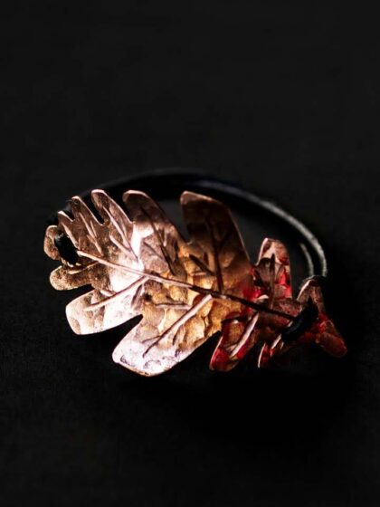Oak Leaf Bracelet "Bergek" Copper