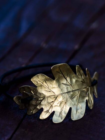 Oak Leaf Bracelet "Bergek" Brass