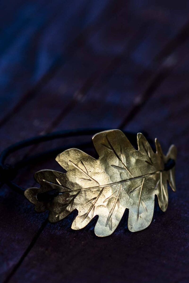 Oak Leaf Bracelet "Bergek" Brass