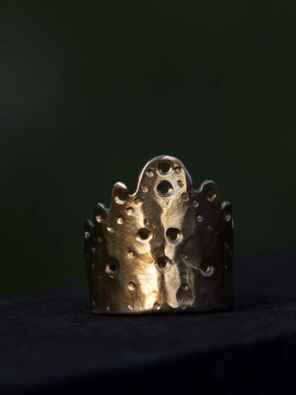 Ring "Tiara" Brass