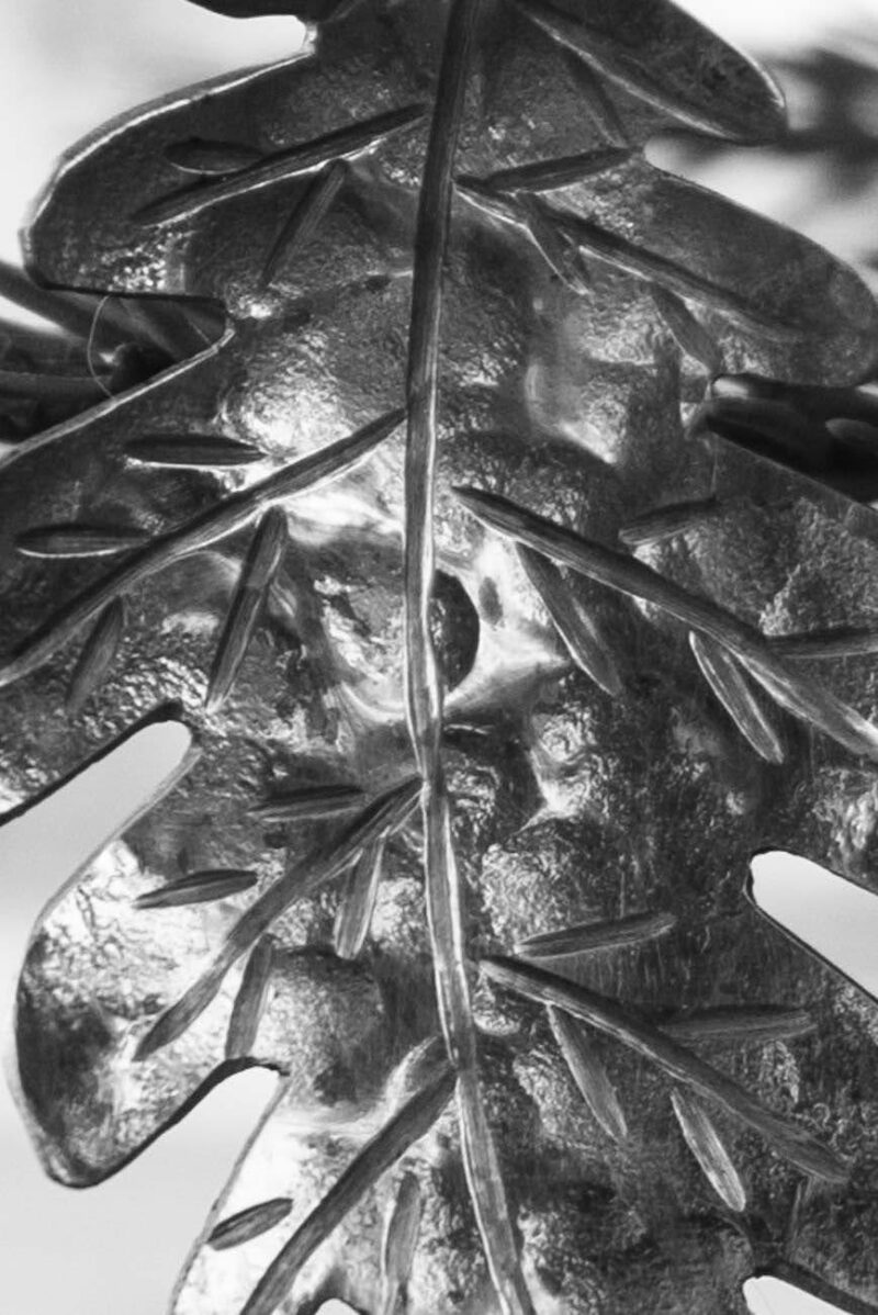 Oak Leaf Earrings "Bergek" – 925 Silver - Image 3
